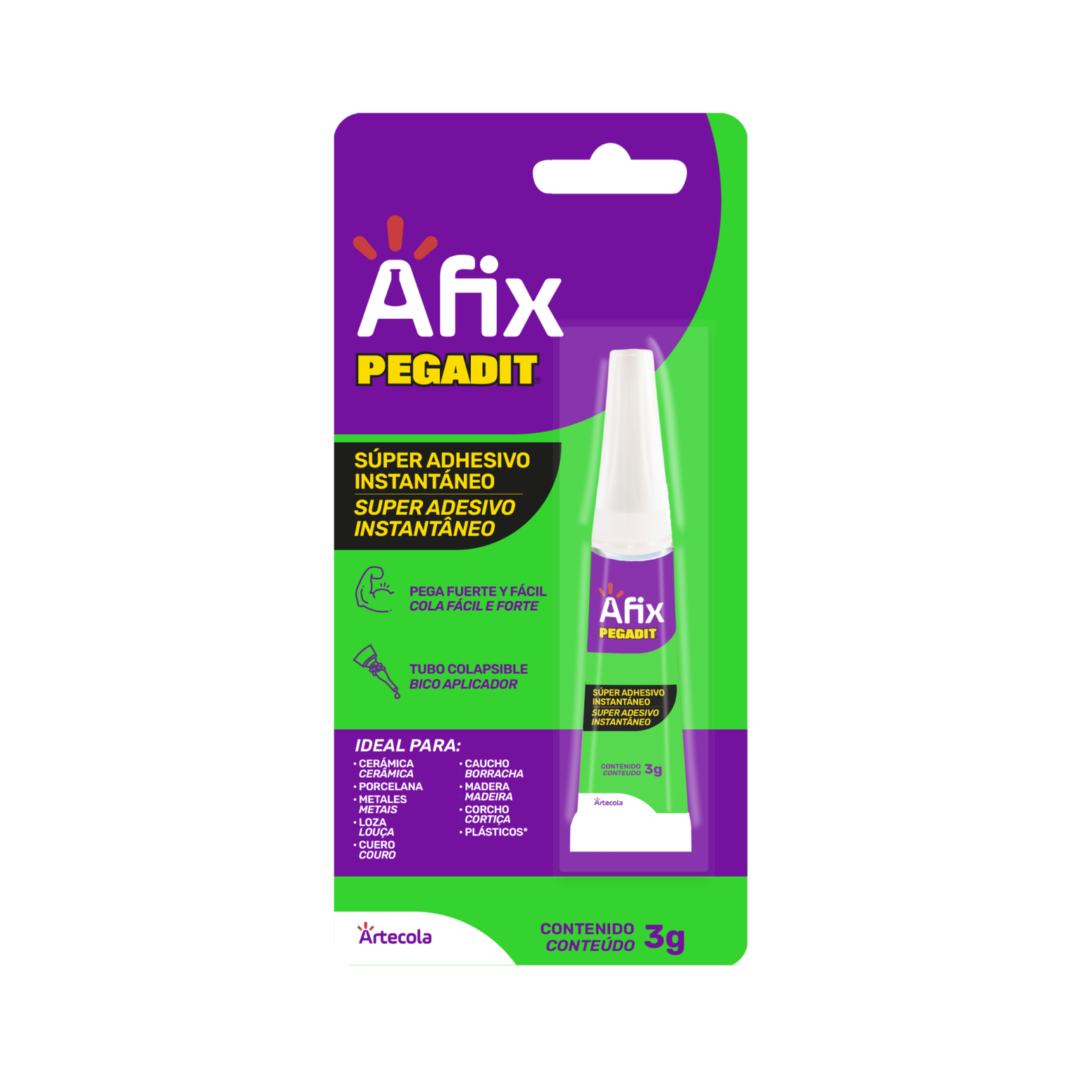 Afix Afix Pegadit Superadhesivo Instantáneo 3g - 4g - Afix - Artecola