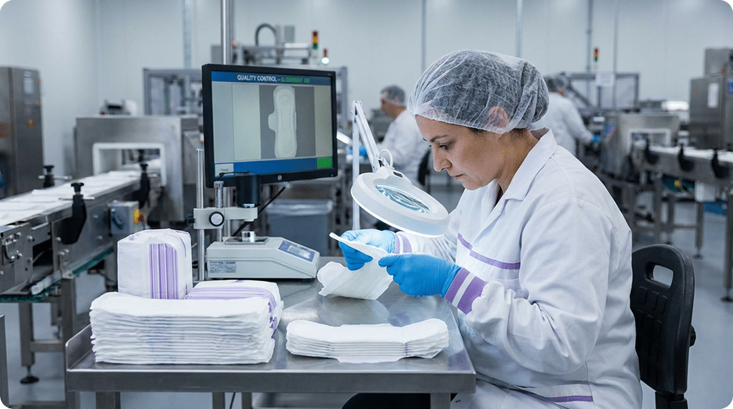 Proceso de fabricación de pañales desechables